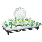 Cal-Mil IP402-39 2 Tier Metal Ice Housing 24"W x 48"D x 12-1/2"H Platinum