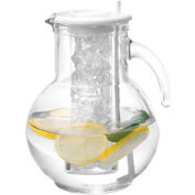 Cal-Mil JC100 Glass Pitcher with Ice Chamber 1/2 Gallon Capacity 4"W x 8"D x 8"H
