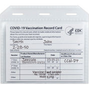 C-Line® COVID-19 Vaccine Card Holder, Clear, 4" x 3", 50/Pack