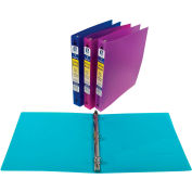 C-Line Products 3-Ring Poly Binder, 1 Inch Capacity, Assorted Color - 24/Set