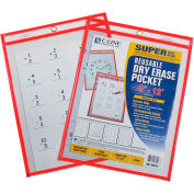 Download C-Line Products Reusable Dry Erase Pockets, Assorted, 9 x 12, 25/BX | B1573000 ...