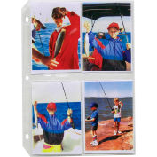 C-Line Products 35mm Ring Binder Photo Pages, 3 1/2 x 5, Clear, Top Load, 11 1/4 x 8 1/8, 50/BX