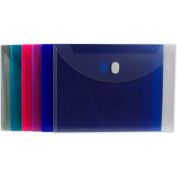 C-Line Products Poly XL Reusable Side Load Envelopes, 11"W x 8-1/2"H, Assorted, 36/Pack