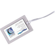 C-Line Products Super Heavyweight Cleer Adheer Luggage Tag with Straps, 10/PK - Pkg Qty 3