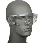 MCR Safety 9800B Crews Yukon® Safety Glasses, Clear Lens, Clear Frame, Anti-Scratch, 12/Box