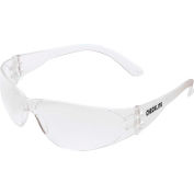 MCR Safety CL110AF Crews Checklite Safety Glasses, Clear Lens, Clear Frame, Anti-Fog, 1-Pair