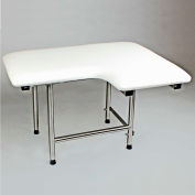 CSI Bathware 28" x 21" L-Shape Folding Padded Shower/Bath Seat, Left Handed - SEA-SD2821-LH-PA