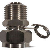 Sani-Lav® N17S Swivel Hose Adapter, Stainless Steel, 3/4 MGHT x 3/4 FGHT