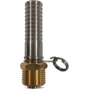 Sani-Lav® N20 Swivel Hose Adapter, Brass 3/4” MGHT x 3/4” Hose Barb