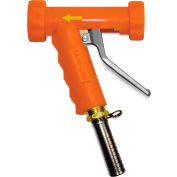 Sani-Lav® N8120 Lrge Low-Flow Indust Spray Nozzle, Safety Ornge w/Brass Swivel Hose Adapter