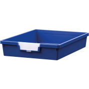 Certwood Standard Width Single Depth Storage Tote Tray CE1950PB - 16-3/4"L x 12-5/16"W x 3"H Blue - Pkg Qty 10