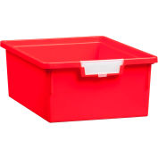 Certwood Standard Width Double Depth Storage Tote Tray CE1952PR - 16-3/4"L x 12-5/16"W x 6"H Red - Pkg Qty 5