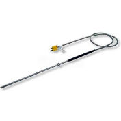Cooper-Atkins® Thermocouple, 50208-K, Fry Vat Probe, Armored Cable, Type K