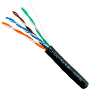 Vertical Cable, 059-484/CMX, Cat 5E UV Jacket For Outdoor Use (CMX) Black Pull Box