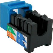 Vertical Cable 352-V2714/BL Cat 6 V-Max U-Style Keystone Jack - Blue
