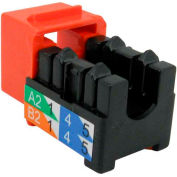 Vertical Cable 352-V2718/OR Cat 6 V-Max U-Style Keystone Jack - Orange