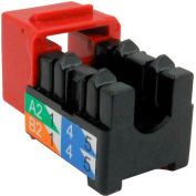 Vertical Cable 352-V2720/RD Cat 6 V-Max U-Style Keystone Jack - Red