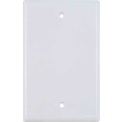 Vertical Cable, 304-J2630/OP/WH, Blank (O) Port Keystone Wall Plate (Flush) White