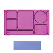 Cambro 915CW431 - School Tray 2 x 2 10" x 14", Translucent Blue - Pkg Qty 24
