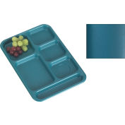 Cambro BCT1014414 - School Tray 10" x 14" 6 Compartment, Teal - Pkg Qty 24