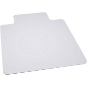 Interion® Office Chair Mat for Carpet - 36"W x 48"L w/20" x 10" Lip - Straight Edge- Ind. Pkg