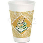 Dart® Insulated Styrofoam Hot/Cold Cups, 12 Oz., 1,000/Carton, Cafe G Design