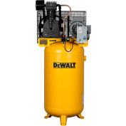 DeWALT® DXCMV7518075, 7.5HP, Two-Stage Compressor, 80 Gal,Vert., 175 PSI, 22.1 CFM,1-Phase 230V