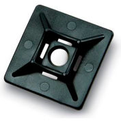 Del City 9871 4-way Adhesive Mtg Base 1-1/8" sq- UV Black, 100 Pieces