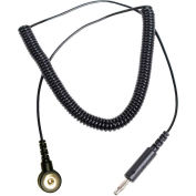 Desco Trustat® Coil Cord 6 Ft 04536 Thermoplastic Elastomer - Black