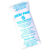 Desco Desiccant Pak, Clay/Tyvek/Silicon Dioxide, 1-1/2"W x 3"L, White, 700 Packs