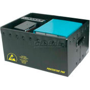 Protektive Pak 39103 Plastek ESD Storage Container, 19-5/8"L x 16"W x 5-1/16"H - Pkg Qty 5