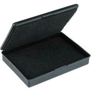 Protektive Pak ESD Shipping & Storage Hinged Boxes w/ Foam, 3-1/2"L x 2-1/2"W x 5/8"H, Black - Pkg Qty 5
