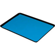 Desco Dissipative Dual Layer Rubber Tray Liner 66216 16"D x 24"W - Light Blue