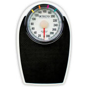 Detecto D-1130 Bathroom Scale 330lb x 1lb Low Profile 11-1/4" x 11-34" Platform with Non-Skid Mat