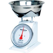 Detecto T50B Top Load Scale 50lb x 2oz W/ 8" Fixed Dial, 9" x 9" SS Platform, Removable Bowl