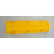 Poly Structural Slim Column Protector, 4-1/4" Square Opening, Yellow, CPS-4-14