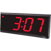 Pyramid DIG-4B Independent LED Digital Clock with 6' Cord - 4-Digit, 4" Numerals