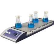 SCILOGEX MS-M-S10 10-Position Analog Magnetic Stirrer 81131102, Stainless Steel Plate, 110V, 50/60Hz