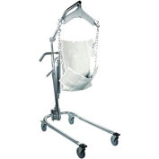 Drive Medical 13023 Hydraulic Deluxe Chrome-Plated Patient Lift with 6-Point Cradle