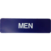 Don Jo HS 9070 46 - Men's ADA Sign, 6" x 9", Blue With Raised White Lettering - Pkg Qty 10