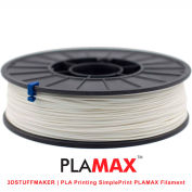 3D Stuffmaker PLA 3D Printer PLA Max Filament, 1.75mm, 0.75 kg, White