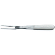 Dexter Russell 14443 - Cooks Fork, High Carbon Steel, White Handle, 8"L