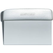 Dexter Russell 19783 - Dough Cutter/Scraper, High Carbon Steel, White Handle, 6"L x 3"W