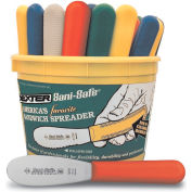 Dexter Russell 18513 - Spreaders, Bucket Of 48, Colored Handles, High Carbon Steel, 3-1/2"L