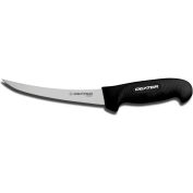 Dexter Russell 24003B - Nar. Curved Boning Knife, High Carbon Steel, Black Handle, 6"L