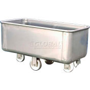 DC Tech Stainless Steel Bulk Truck with Drain & Cap TKS08002 800 Lb. Capacity