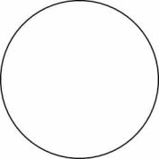 4" Dia. Round Paper Labels, White, Roll of 500