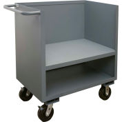 Durham Mfg.® 3 Sided Utility Bulk Truck 3SLT-2448-2K-95 with Raised Deck 2000 Lb. Cap.