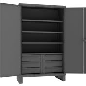 Global Industrial™ Heavy Duty Cabinet W/ Drawers 12-Gauge, 48"W x 24"D x 78"H