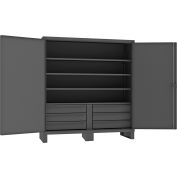 Global Industrial™ Heavy Duty Cabinet W/ Drawers 12-Gauge, 72"W x 24"D x 78"H